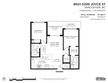 Basement Recreation Room Photo of 601 5399 Joyce Street, Vancouver, BC