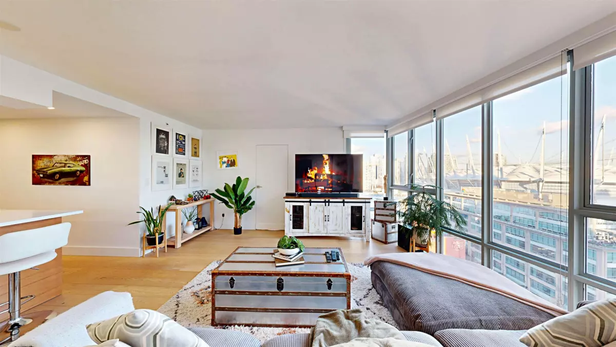 Living Room Photo of 1901 930 Cambie Street, Vancouver, BC