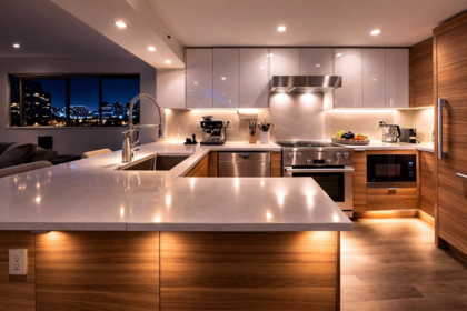 Kitchen Island Photo of 1901 930 Cambie Street, Vancouver, BC