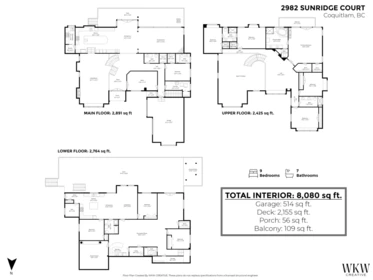 Aerial View of 2982 Sunridge Court, Coquitlam, BC