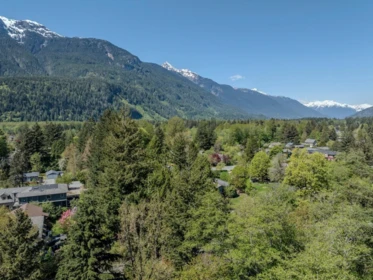 Aerial View of 1387 Judd Road, Squamish, BC