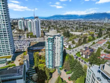 Aerial View of 1606 4505 Hazel Street, Burnaby, BC