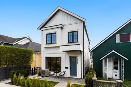 Aerial View of 1 1620 E 11th Avenue, Vancouver, BC