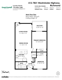Hallway Photo of 512 7831 Westminster Highway, Richmond, BC