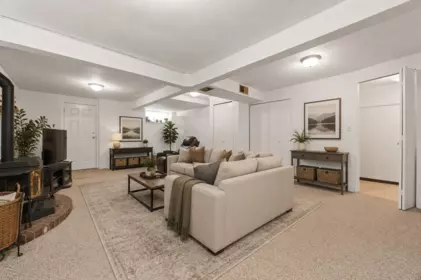 Aerial View of 1350 Berkley Road, North Vancouver, BC