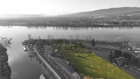 Aerial View of 14531 Charlier Road, Pitt Meadows, BC