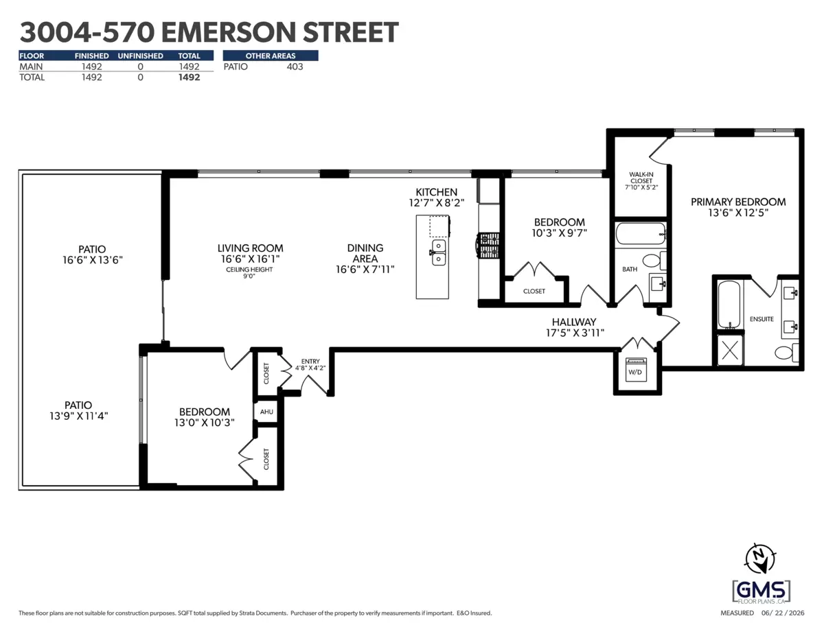 Living Room Photo of 3004 570 Emerson Street, Coquitlam, BC