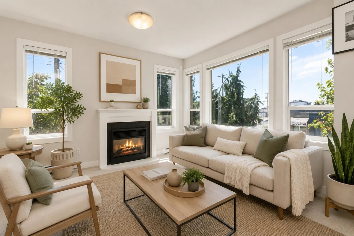 Living Room Photo of 206 9422 Victor Street, Chilliwack, BC