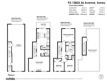 Outdoor Patio Photo of 93 15833 26 Avenue, Surrey, BC