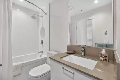 Powder Room Photo of 103 707 Como Lake Avenue, Coquitlam, BC