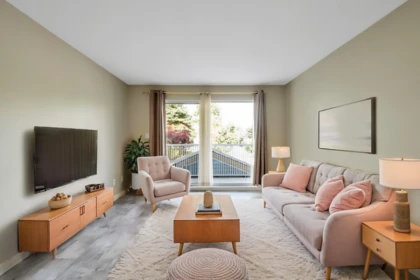 Living Room Photo of 102 2750 Fuller Street, Abbotsford, BC