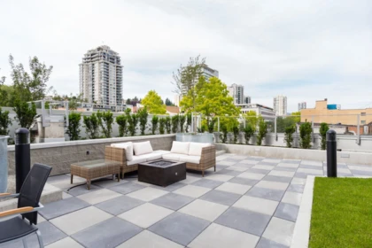 Outdoor Patio Photo of 1704 668 Columbia Street, New Westminster, BC