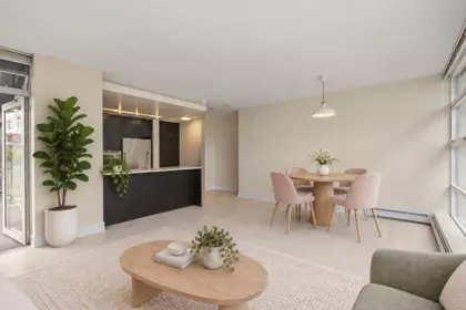 Living Room Photo of 408 158 W 13th Street, North Vancouver, BC