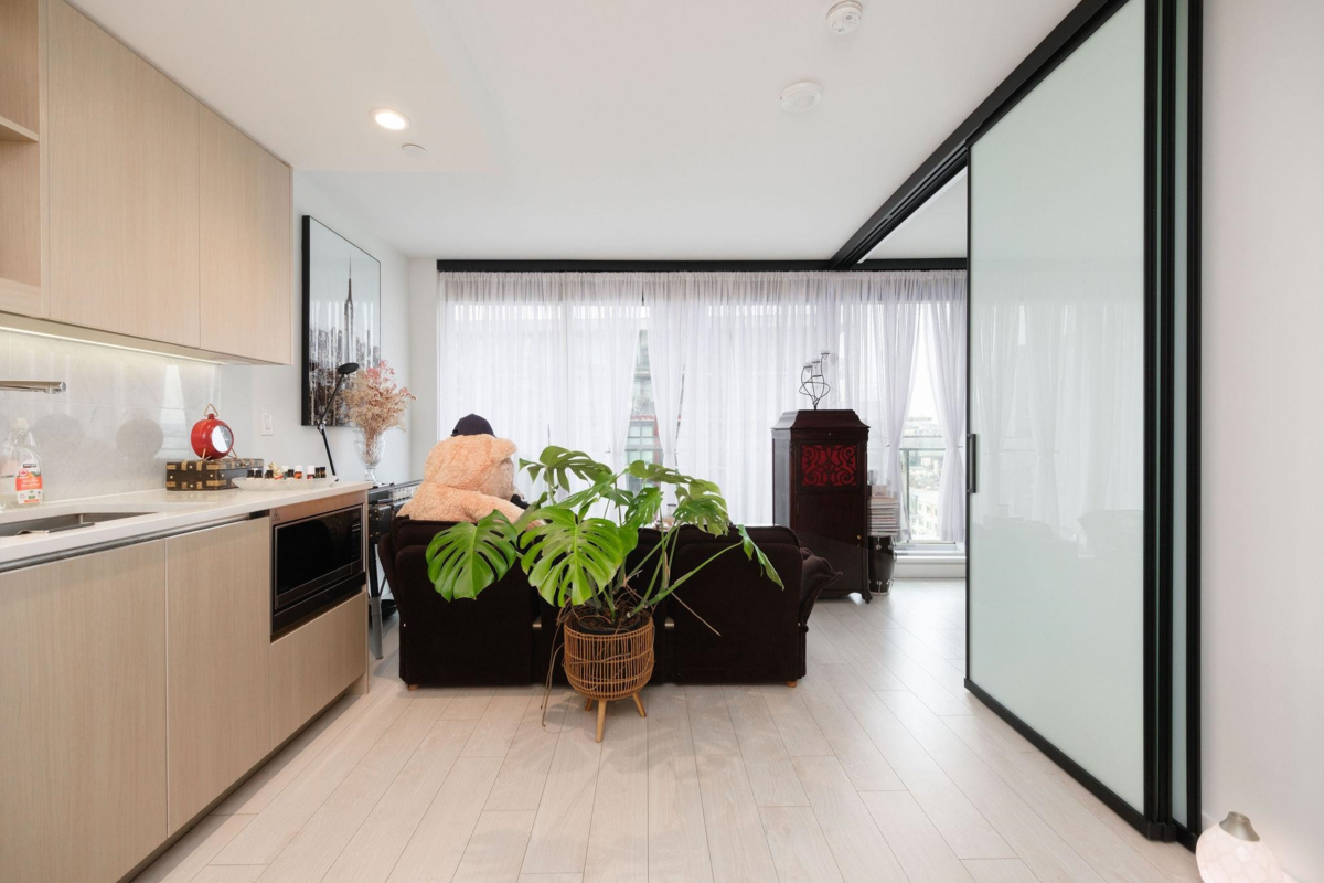 Living Room Photo of 905 1768 Cook Street, Vancouver, BC