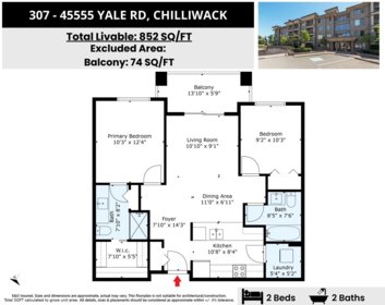 Outdoor Patio Photo of 307 45555 Yale Road, Chilliwack, BC