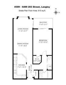Family Room Photo of 309 5499 203 Street, Langley, BC