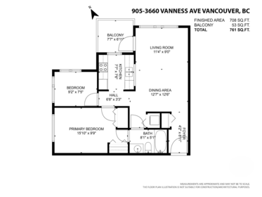905 3660 Vanness Avenue, Vancouver, BC, Vancouver — Apartment/Condo for sale