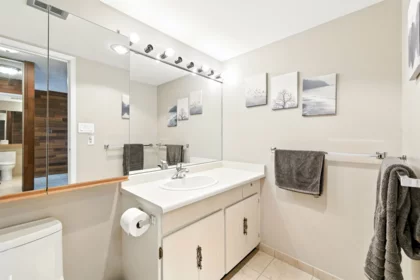 Powder Room Photo of 2403 3737 Bartlett Court, Burnaby, BC