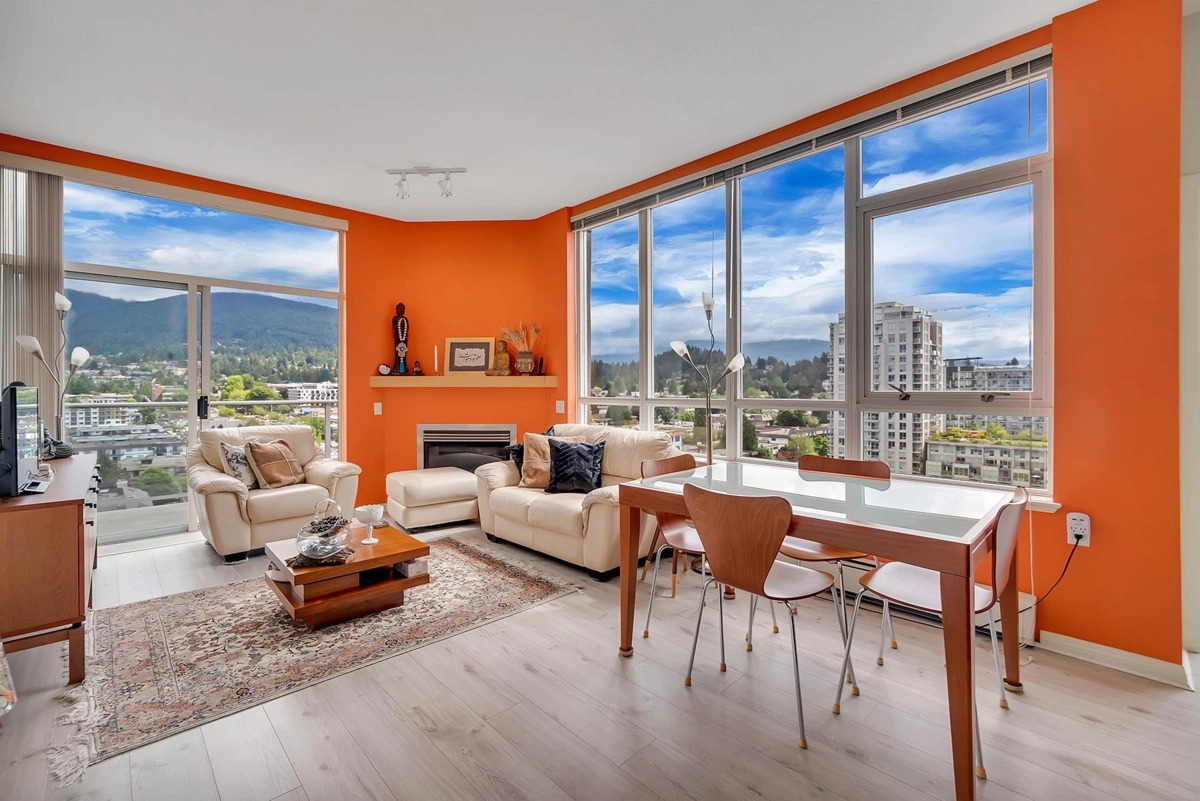 Living Room Photo of 1403 120 W 16th Street, North Vancouver, BC