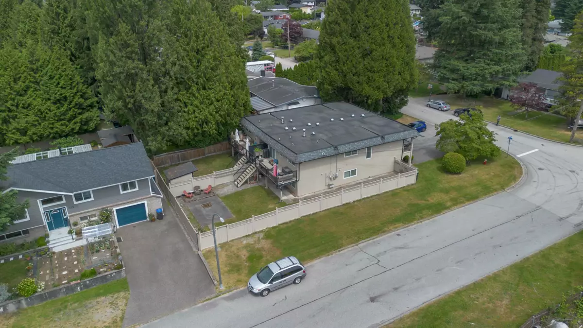Aerial View of 3421 Edinburgh Street, Port Coquitlam, BC