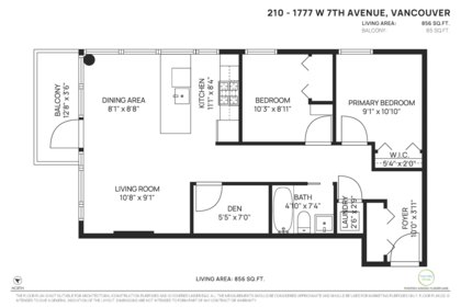 Office / Den Photo of 210 1777 W 7th Avenue, Vancouver, BC
