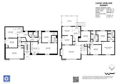 Aerial View of 14436 102b Avenue, Surrey, BC
