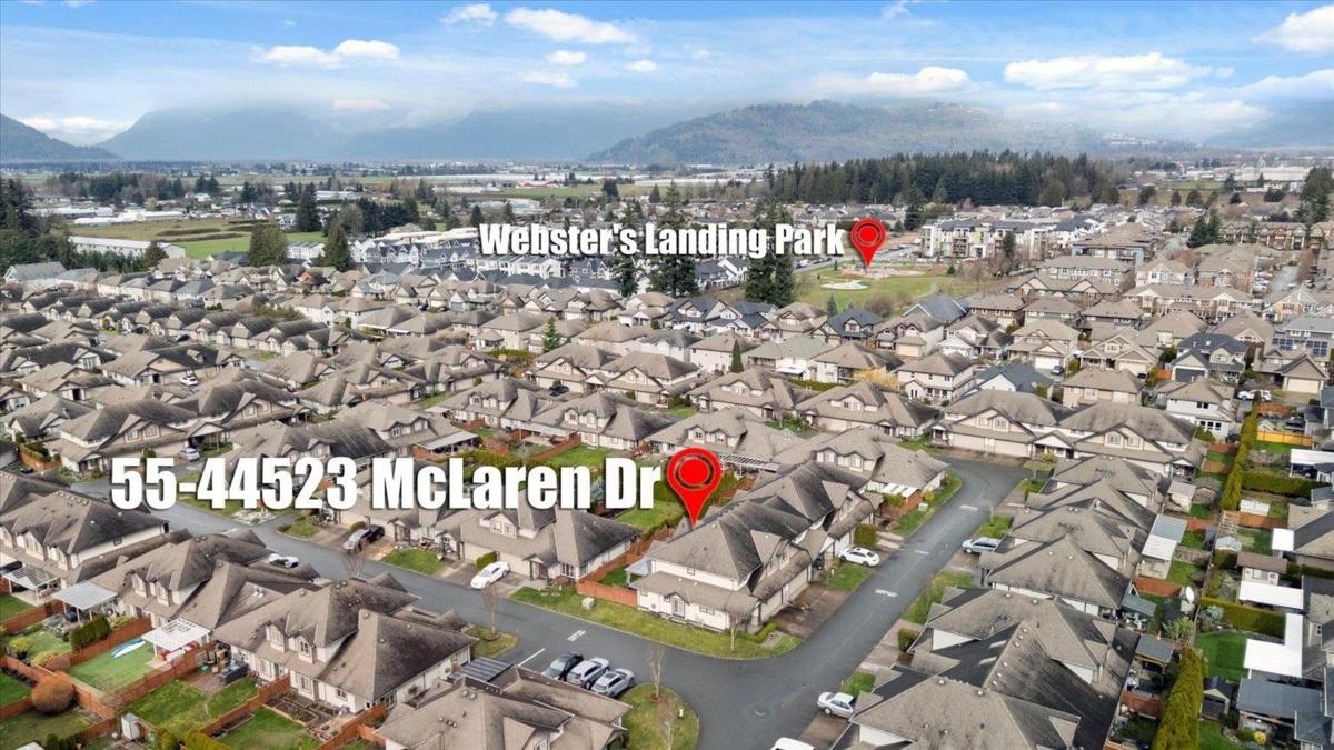 Aerial View of 55 44523 Mclaren Drive, Chilliwack, BC