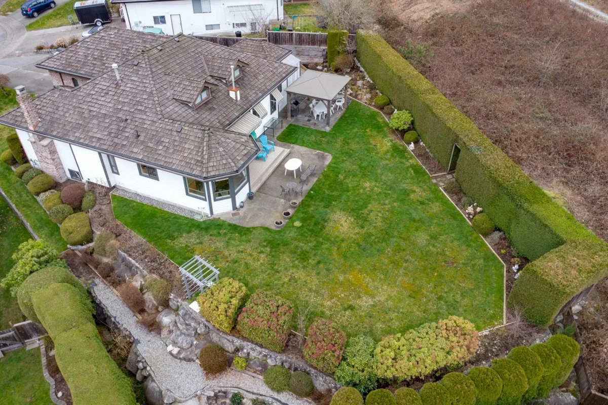 Aerial View of 2572 Fuchsia Place, Coquitlam, BC