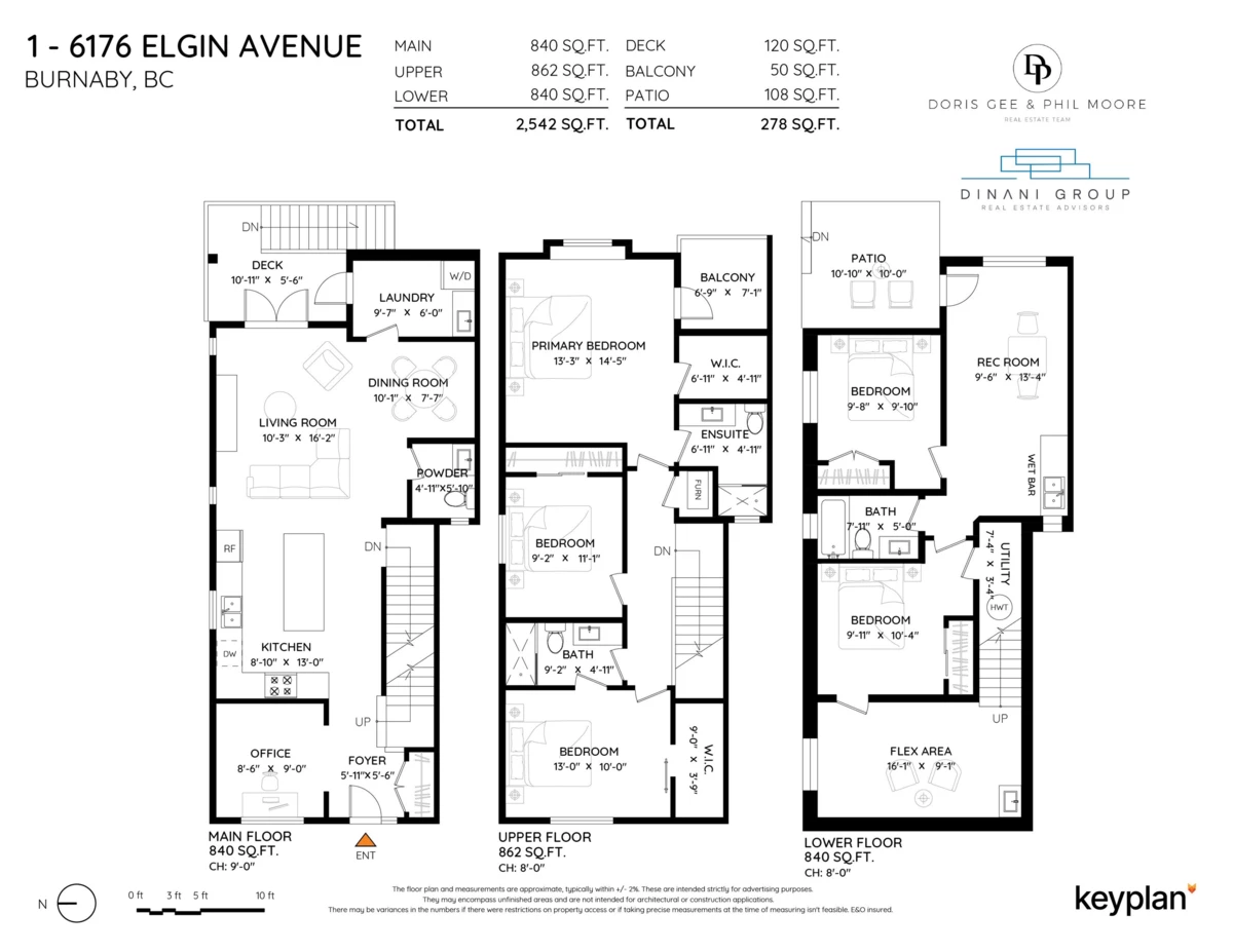 Family Room Photo of 1 6176 Elgin Avenue, Burnaby, BC