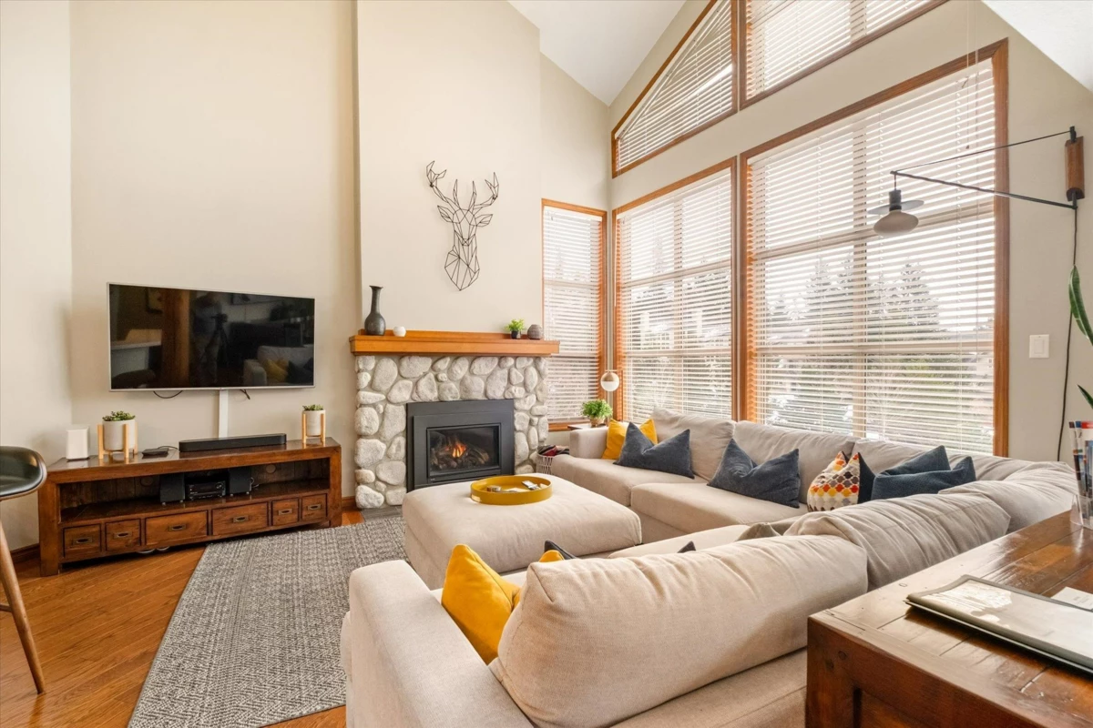 Living Room Photo of 13 4644 Blackcomb Way, Whistler, BC
