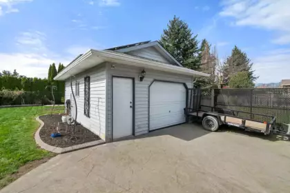 Aerial View of 5973 Glendale Drive, Chilliwack, BC