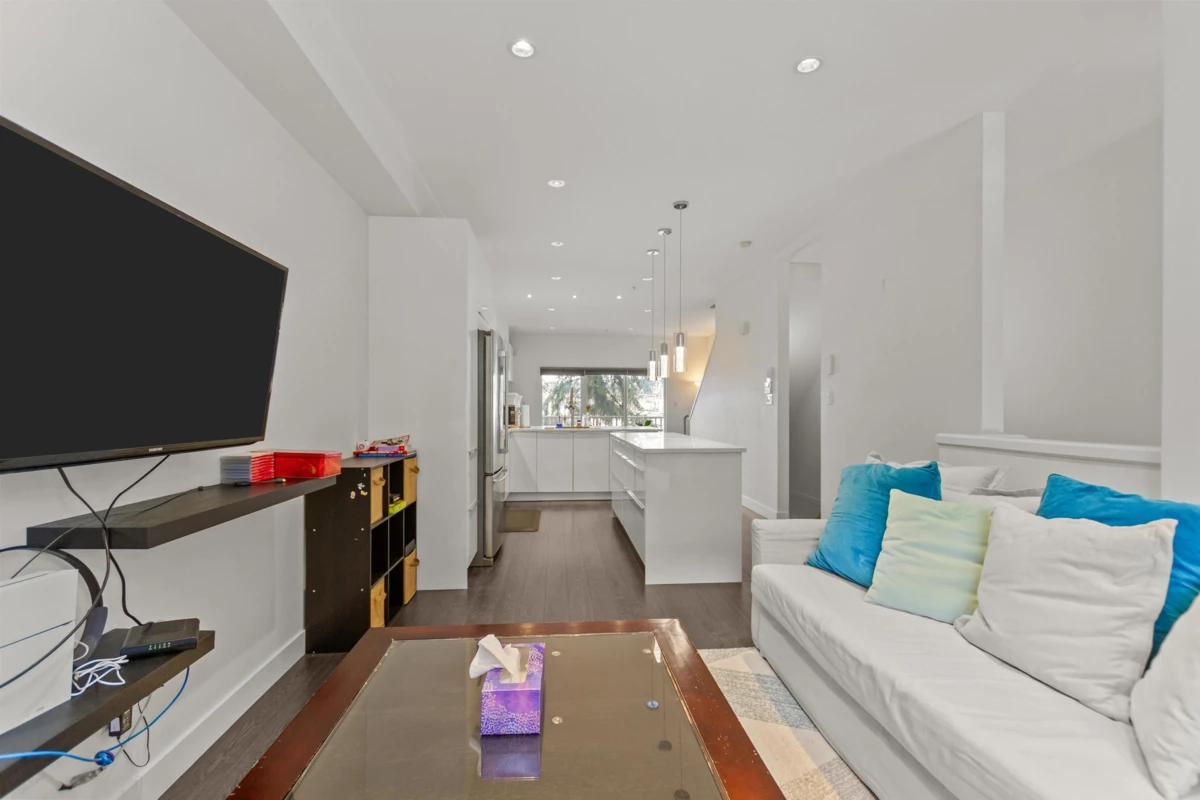 Living Room Photo of 59 935 Ewen Avenue, New Westminster, BC