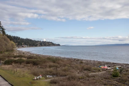 Aerial View of 308 1120 Tsatsu Shores Drive, Tsawwassen, BC