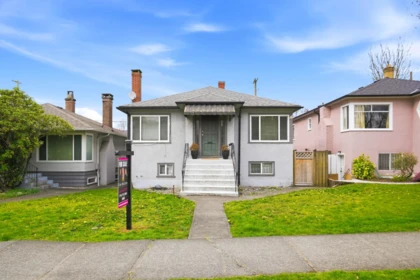 Aerial View of 2349 E Pender Street, Vancouver, BC