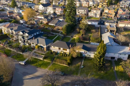 Aerial View of 2321 Harrison Drive, Vancouver, BC