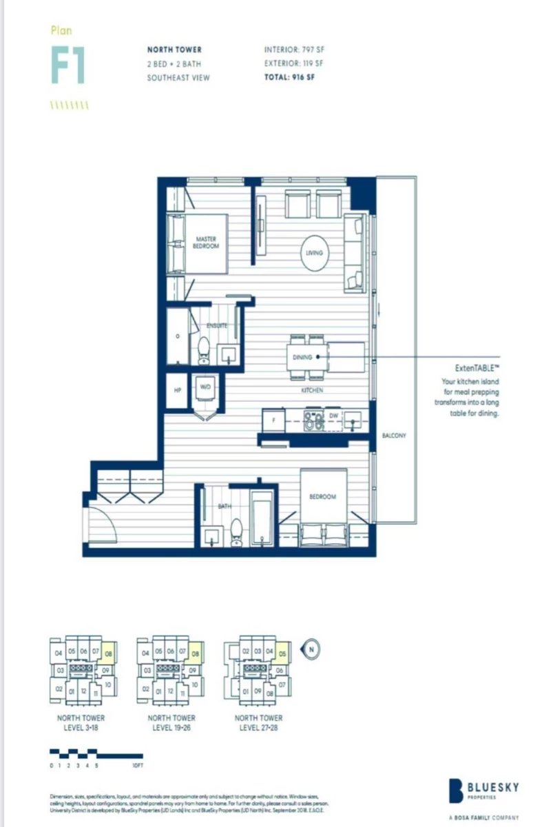 Exterior Rear Photo of 2208 13428 105 Avenue, Surrey, BC