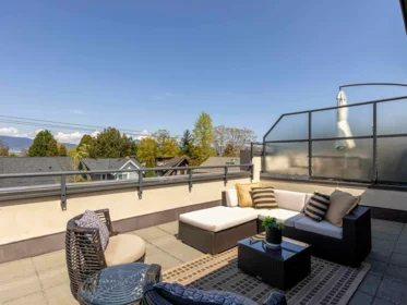Aerial View of 215 1961 Collingwood Street, Vancouver, BC
