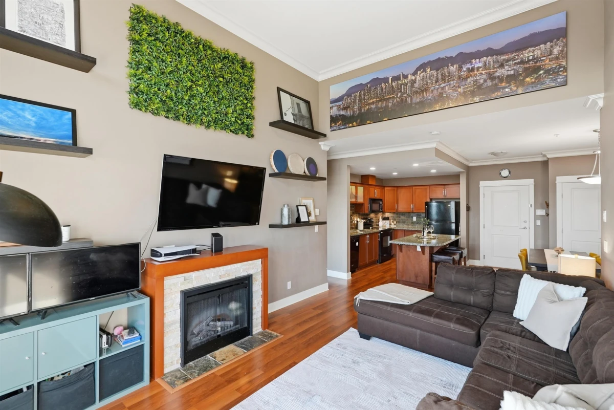 Living Room Photo of 421 5430 201 Street, Langley, BC