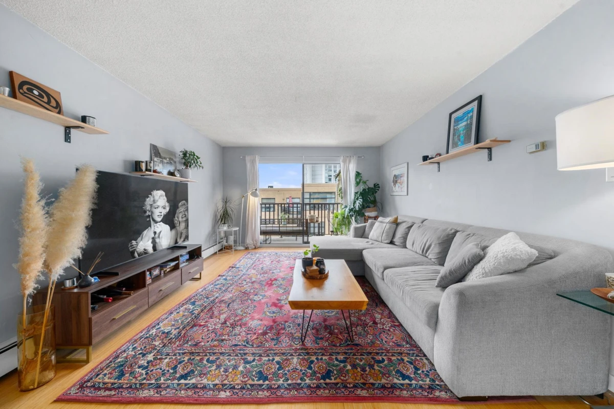Living Room Photo of 312 131 W 4th Street, North Vancouver, BC