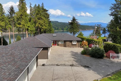 Aerial View of 5481 Eureka Road, Halfmoon Bay, BC