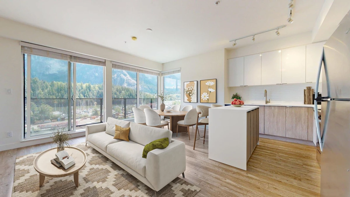 Living Room Photo of 604 37881 Cleveland Avenue, Squamish, BC