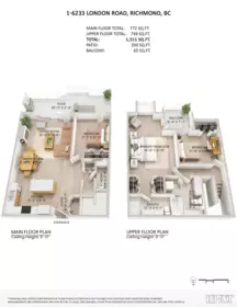Aerial View of 1 6233 London Road, Richmond, BC