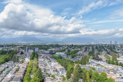 Aerial View of 5671 Earles Street, Vancouver, BC