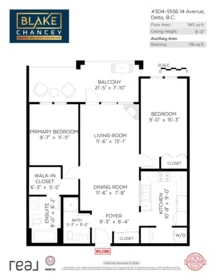 Aerial View of 304 5556 14 Avenue, Tsawwassen, BC