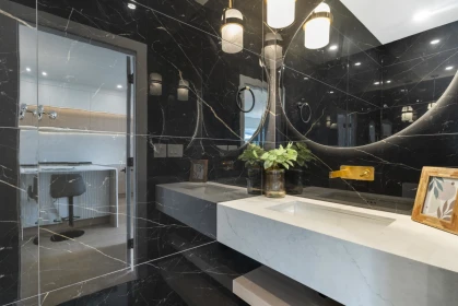 Powder Room Photo of 1 7822 Goodlad Street, Burnaby, BC