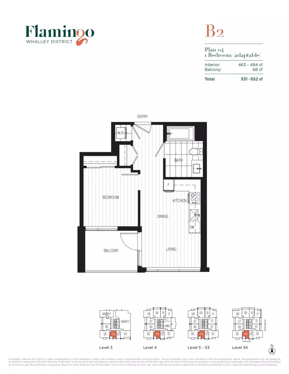 Exterior Rear Photo of 2504 13675 107a Avenue, Surrey, BC