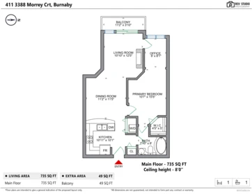 Powder Room Photo of 411 3388 Morrey Court, Burnaby, BC