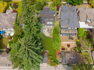 Aerial View of 3862 W 38th Avenue, Vancouver, BC
