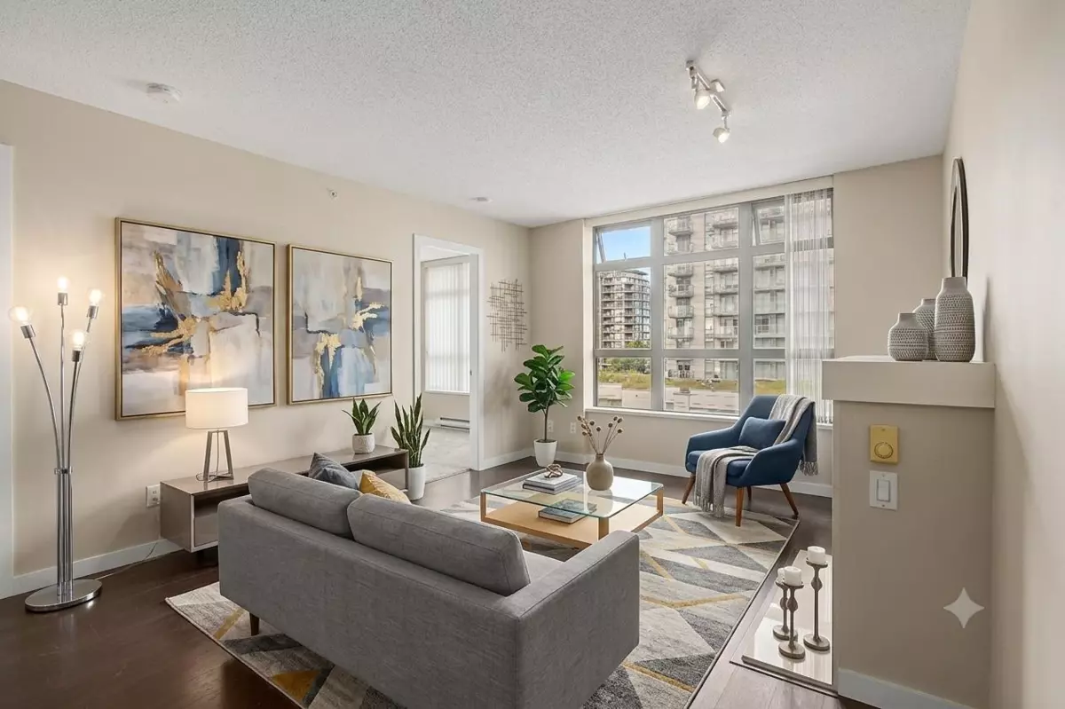 Living Room Photo of 708 8120 Lansdowne Road, Richmond, BC