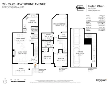 29 2422 Hawthorne Avenue, Port Coquitlam, BC, Port Coquitlam — Townhouse for sale